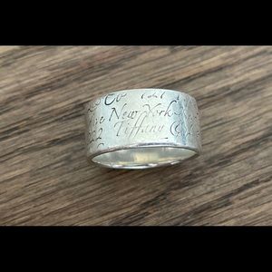Tiffany signature ring size 7